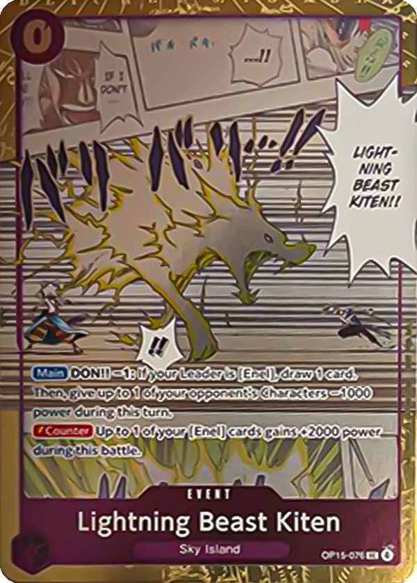 OP15-076 - Lightning Beast Kiten