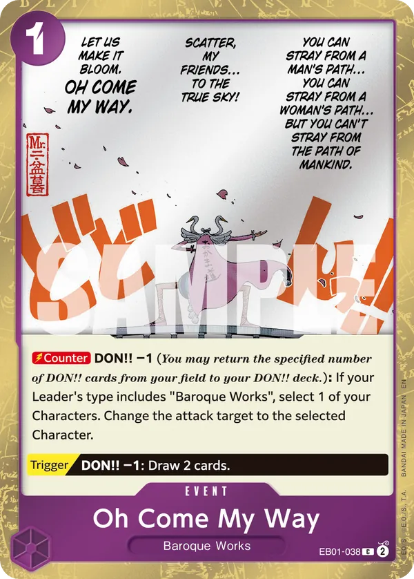 EB01-038 - Oh Come My Way