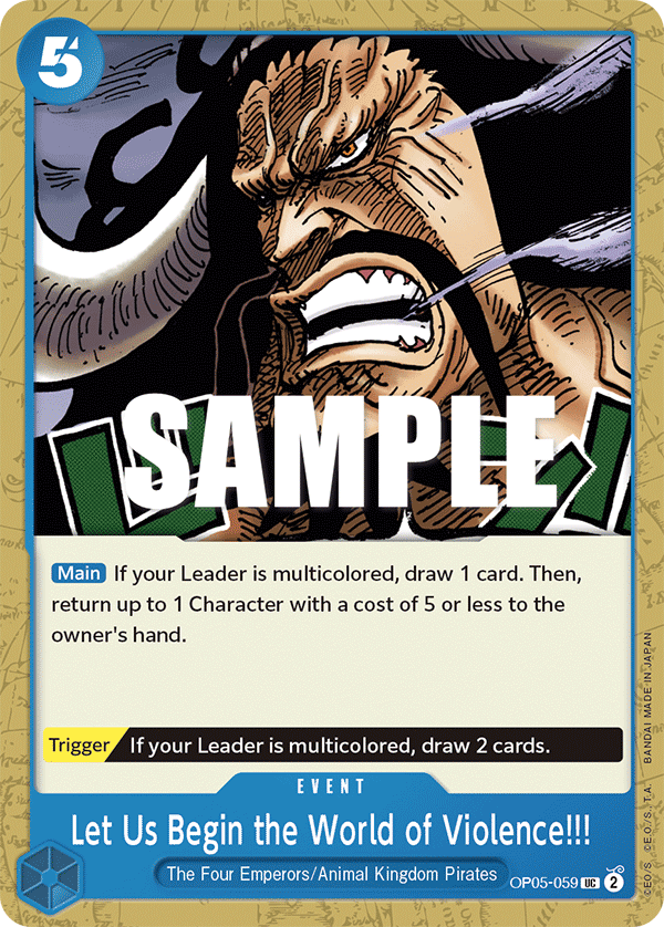 OP05-059 - Let Us Begin the World of Violence!!!