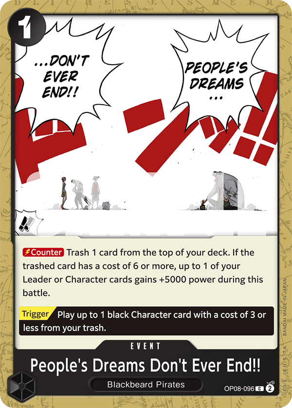 OP08-096 - People's Dreams Don't Ever End!!