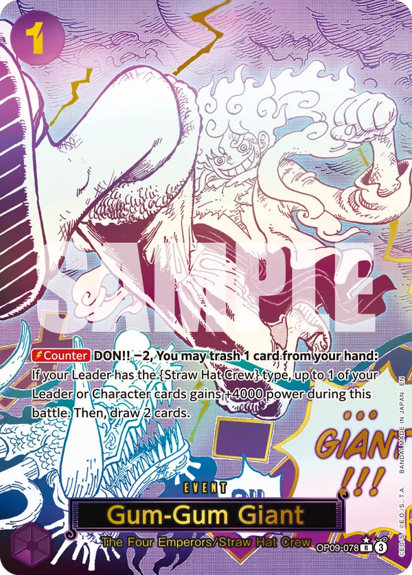 PRB02-OP09-078 - Gum-Gum Giant