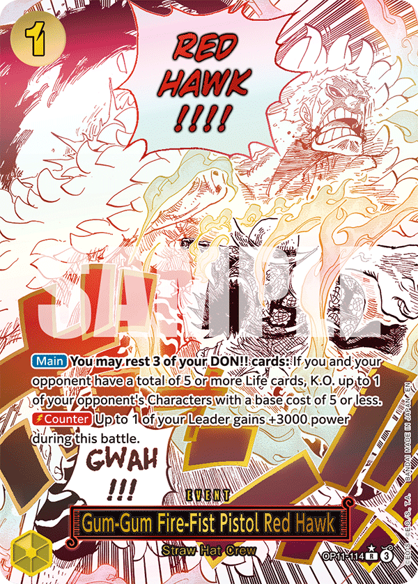 OP11-114 - Gum-Gum Fire-Fist Pistol Red Hawk