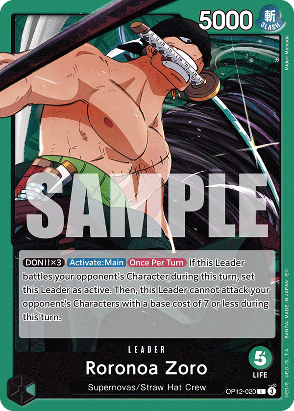 OP12-020 - Roronoa Zoro