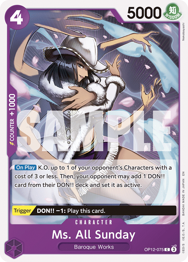 OP12-075 - Ms. All Sunday