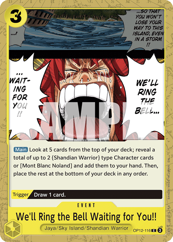 OP12-116 - We'll Ring the Bell Waiting for You!!