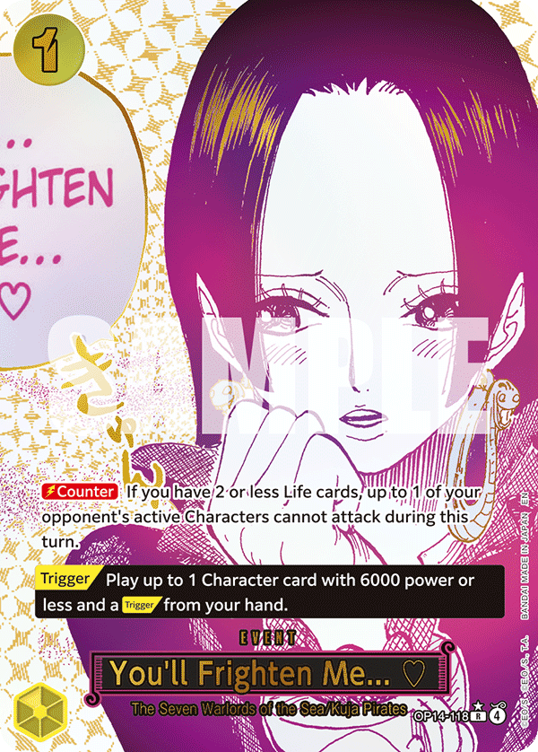 OP14-118 - You'll Frighten Me... ♡