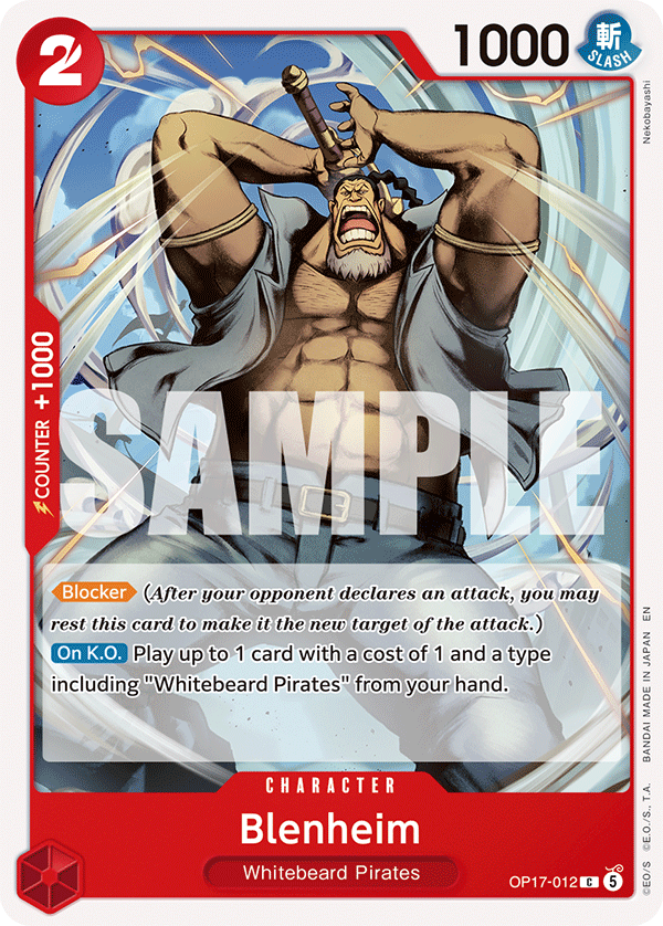 OP17-012 - Blenheim