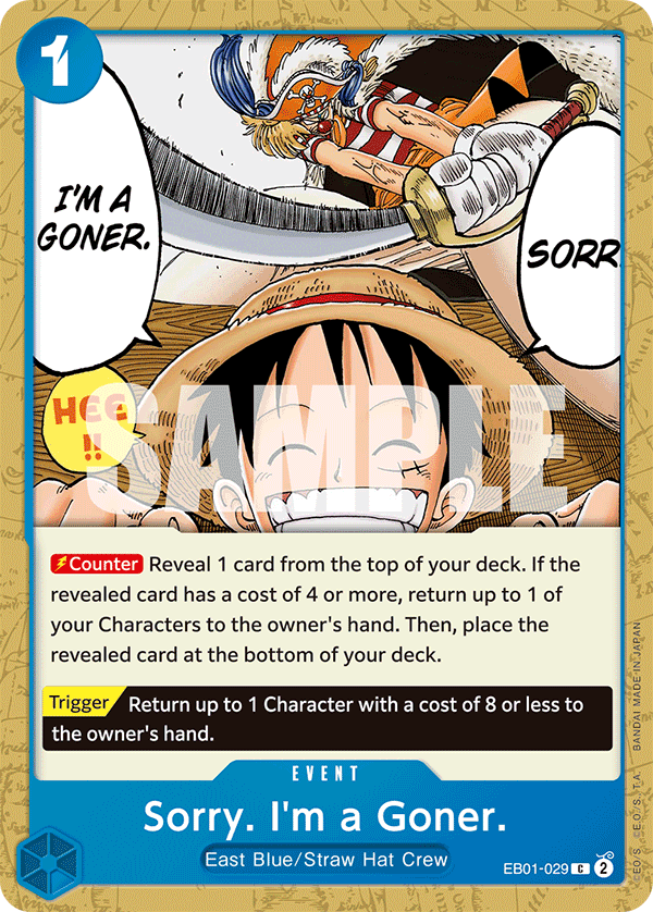 EB01-029 - Sorry. I’m a Goner.