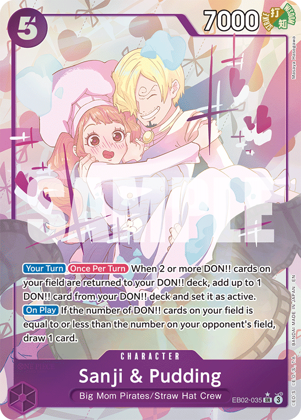 EB02-035 -  Sanji & Pudding