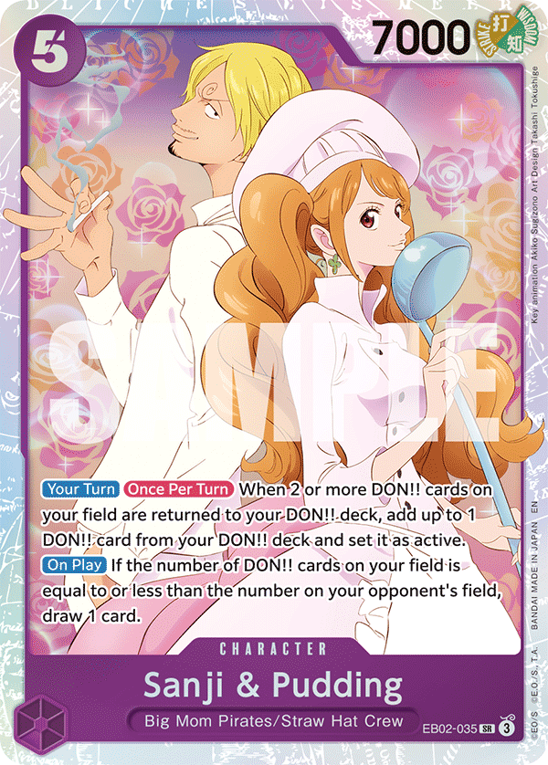 EB02-035 -  Sanji & Pudding