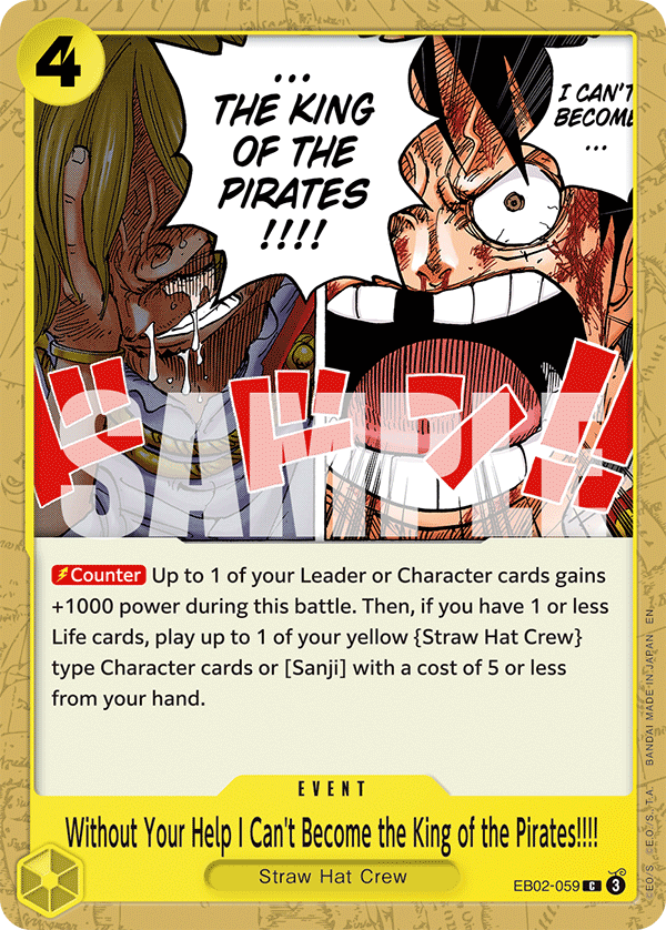 EB02-059 - Without Your Help I Can't Become the King of the Pirates!!!!