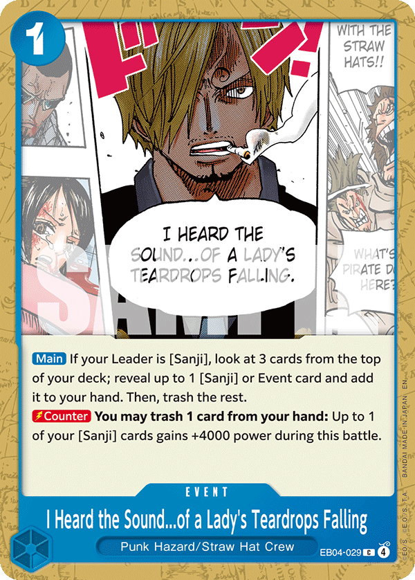 EB04-029 - Heard the Sound...of a Lady's Teardrops Falling