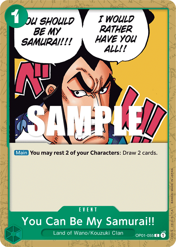 OP01-055 - You Can Be My Samurai!!