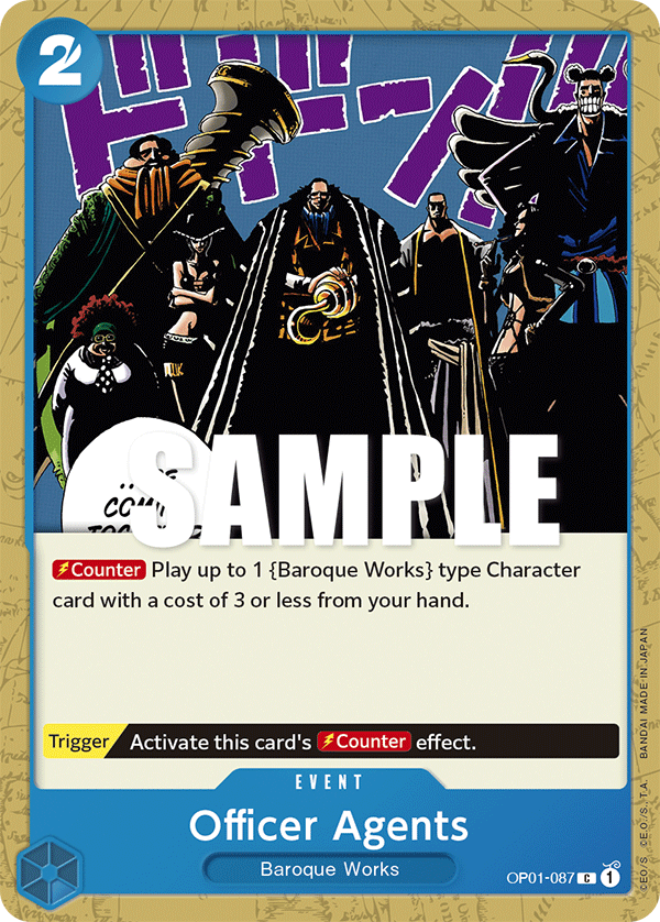 OP01-087 - Officer Agents