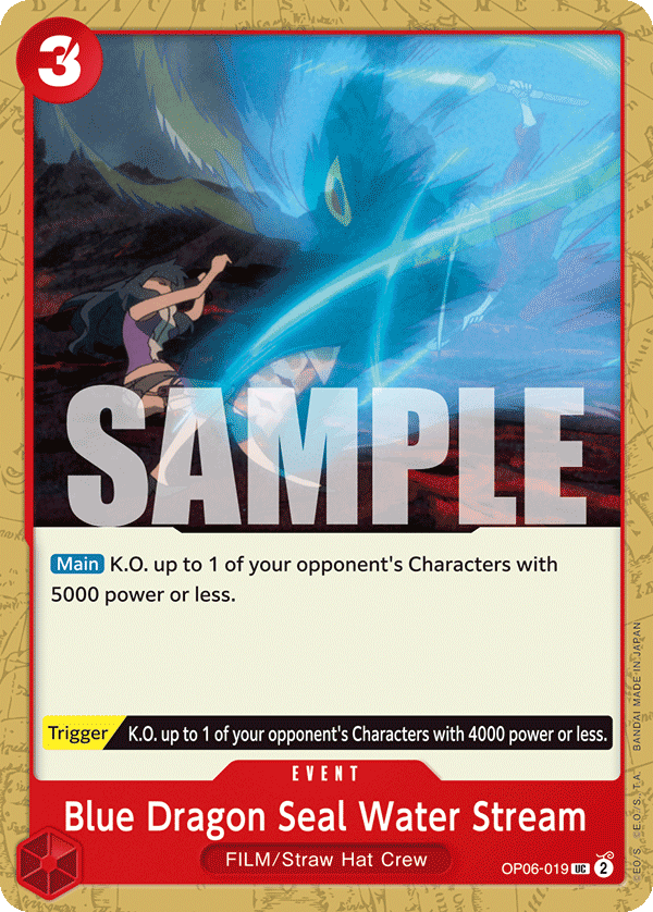 OP06-019 - Blue Dragon Seal Water Stream