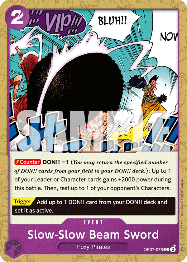 OP07-076 - Slow-Slow Beam Sword