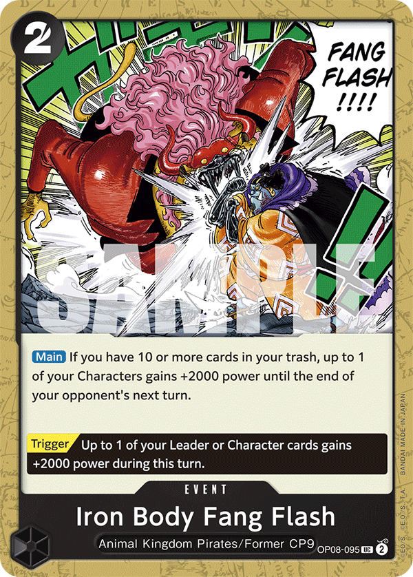 OP08-095 - Iron Body Fang Flash