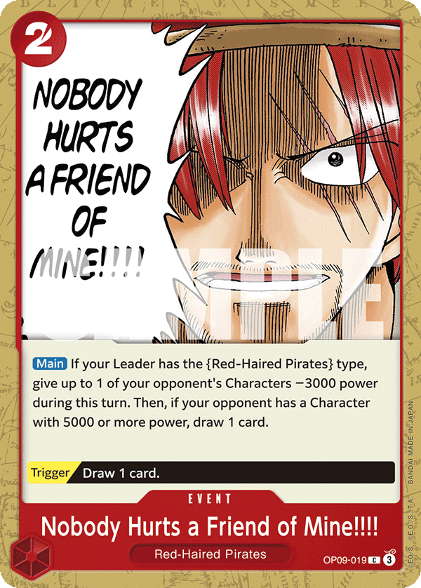 OP09-019 - Nobody Hurts a Friend of Mine!!!!