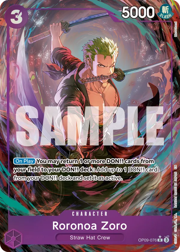 PRB02-OP09-076 - Roronoa Zoro