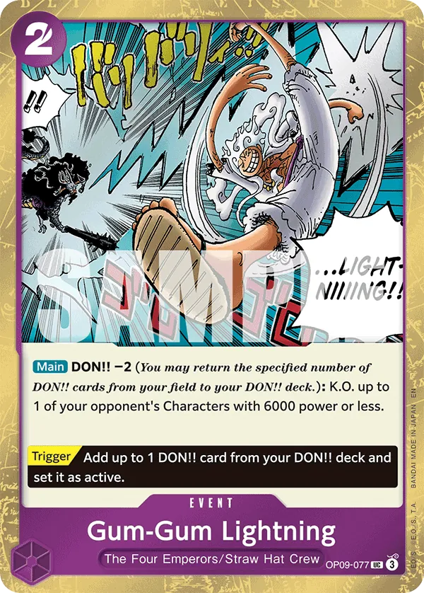 OP09-077 - Gum-Gum Lightning