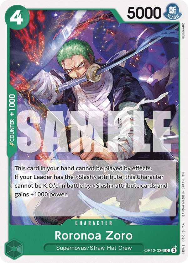OP12-036 - Roronoa Zoro