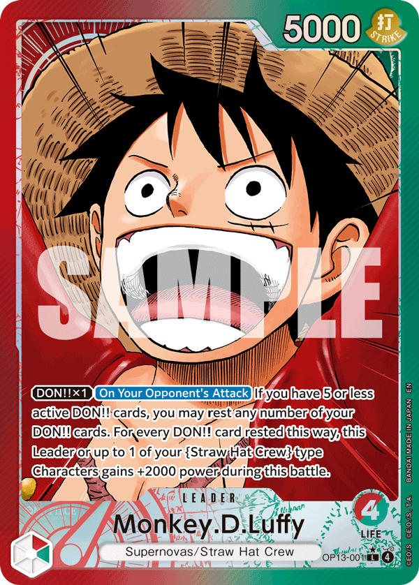 OP13-001 - Monkey D. Luffy