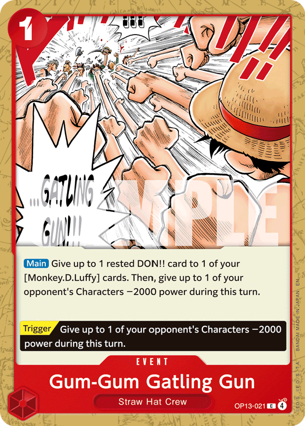OP13-021 - Gum-Gum Gatling Gun