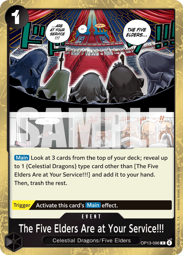 OP13-096 - The Five Elders Are at Your Service!!!