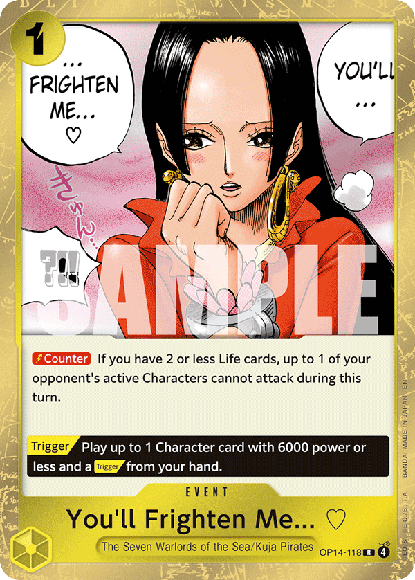 OP14-118 - You'll Frighten Me... ♡