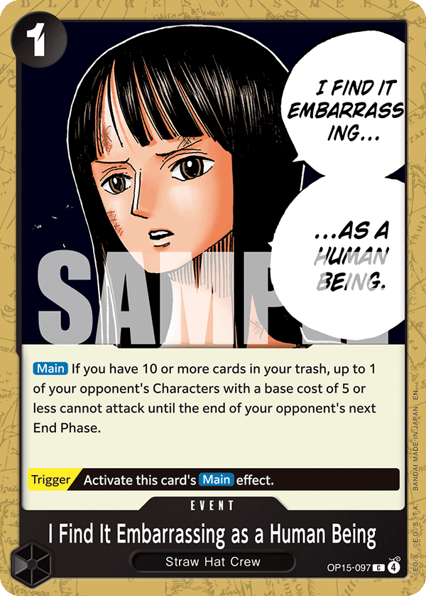 OP15-097 - I Find It Embarrassing as a Human Being
