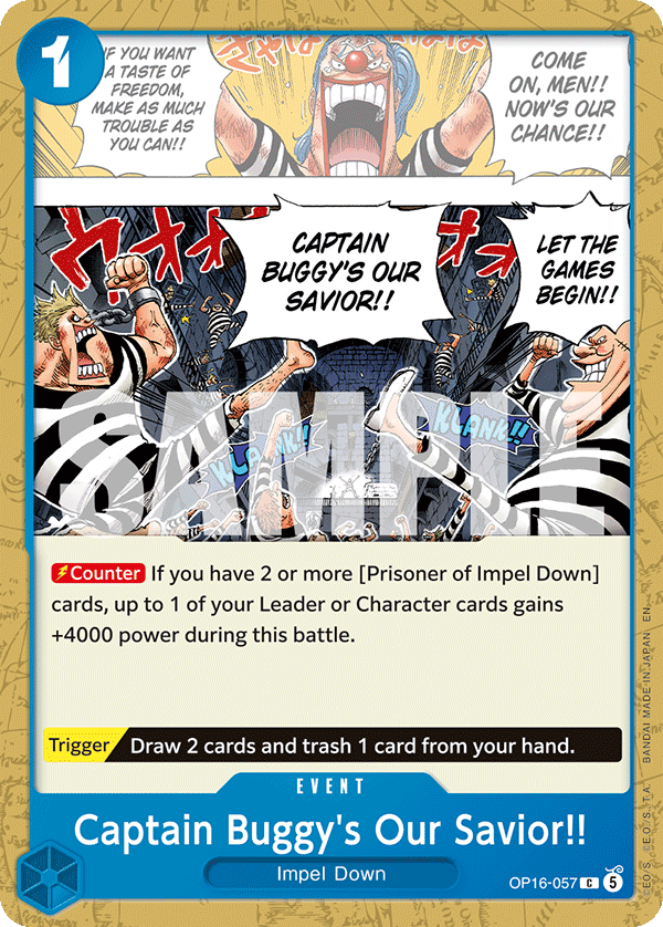 OP16-057 - Captain Buggy's Our Savior!!