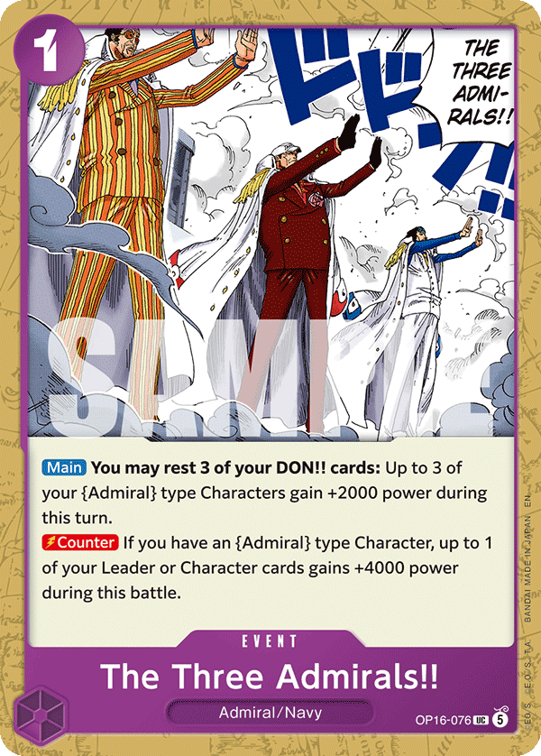 OP16-076 - Three Admirals!