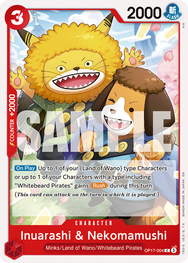 OP17-004 - Inuarashi & Nekomamushi