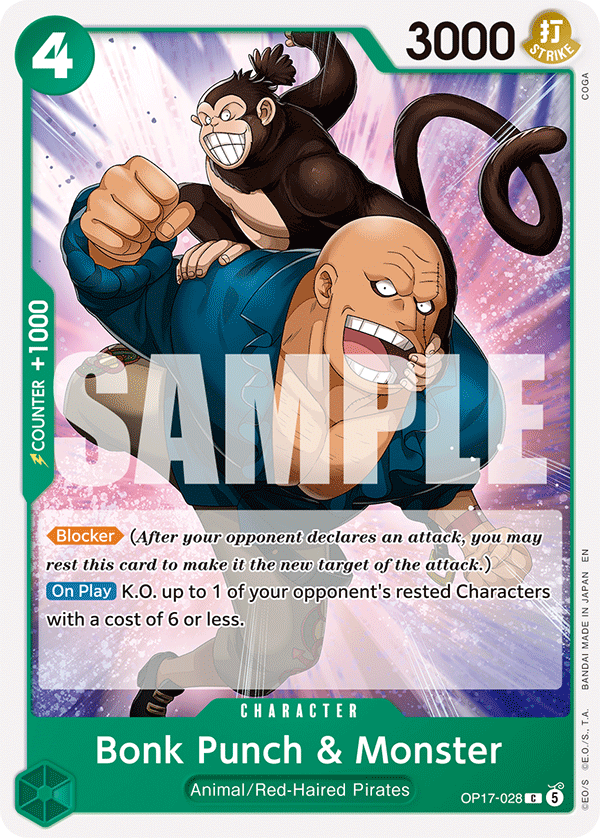 OP17-028 - Bonk Punch & Monster