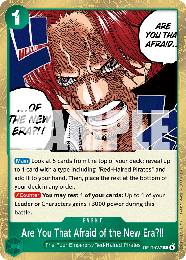 OP17-037 - Are You That Afraid of the New Era?!!