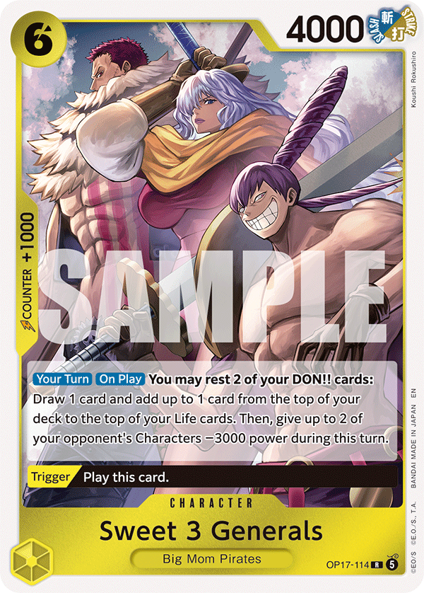 OP17-114 - Sweet 3 Generals