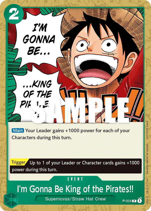 P-024 - I'm Gonna Be King of the Pirates!!
